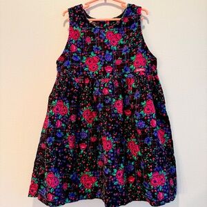Vintage OshKosh B’Gosh Floral Corduroy Dress, Size 6, Made in USA